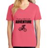 Cotton Women's V-neck Tee sing united test Thumbnail