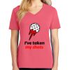 Cotton Women's V-neck Tee sing united test Thumbnail