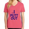 Cotton Women's V-neck Tee sing united test Thumbnail