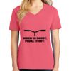 Cotton Women's V-neck Tee sing united test Thumbnail