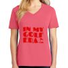 Cotton Women's V-neck Tee sing united test Thumbnail