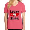 Cotton Women's V-neck Tee sing united test Thumbnail
