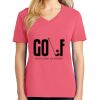 Cotton Women's V-neck Tee sing united test Thumbnail