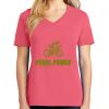 Cotton Women's V-neck Tee sing united test Thumbnail