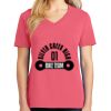 Cotton Women's V-neck Tee sing united test Thumbnail