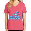 Cotton Women's V-neck Tee sing united test Thumbnail