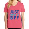 Cotton Women's V-neck Tee sing united test Thumbnail