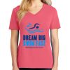 Cotton Women's V-neck Tee sing united test Thumbnail