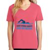 Cotton Women's V-neck Tee sing united test Thumbnail