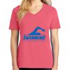 Cotton Women's V-neck Tee sing united test Thumbnail