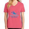 Cotton Women's V-neck Tee sing united test Thumbnail