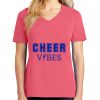 Cotton Women's V-neck Tee sing united test Thumbnail