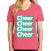 Cotton Women's V-neck Tee sing united test Thumbnail