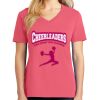 Cotton Women's V-neck Tee sing united test Thumbnail