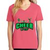 Cotton Women's V-neck Tee sing united test Thumbnail