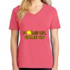 Cotton Women's V-neck Tee sing united test Thumbnail