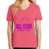 Cotton Women's V-neck Tee sing united test Thumbnail