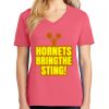 Cotton Women's V-neck Tee sing united test Thumbnail
