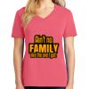 Cotton Women's V-neck Tee sing united test Thumbnail