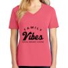Cotton Women's V-neck Tee sing united test Thumbnail