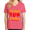 Cotton Women's V-neck Tee sing united test Thumbnail