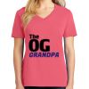 Cotton Women's V-neck Tee sing united test Thumbnail
