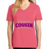 Cotton Women's V-neck Tee sing united test Thumbnail