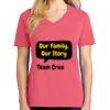 Cotton Women's V-neck Tee sing united test Thumbnail