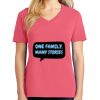 Cotton Women's V-neck Tee sing united test Thumbnail