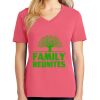 Cotton Women's V-neck Tee sing united test Thumbnail