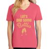 Cotton Women's V-neck Tee sing united test Thumbnail
