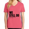 Cotton Women's V-neck Tee sing united test Thumbnail