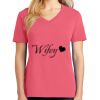 Cotton Women's V-neck Tee sing united test Thumbnail