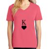 Cotton Women's V-neck Tee sing united test Thumbnail