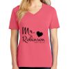 Cotton Women's V-neck Tee sing united test Thumbnail