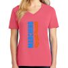 Cotton Women's V-neck Tee sing united test Thumbnail