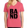 Cotton Women's V-neck Tee sing united test Thumbnail