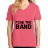 Cotton Women's V-neck Tee sing united test Thumbnail