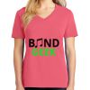 Cotton Women's V-neck Tee sing united test Thumbnail