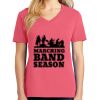 Cotton Women's V-neck Tee sing united test Thumbnail