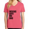 Cotton Women's V-neck Tee sing united test Thumbnail