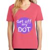 Cotton Women's V-neck Tee sing united test Thumbnail