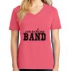 Cotton Women's V-neck Tee sing united test Thumbnail