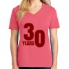 Cotton Women's V-neck Tee sing united test Thumbnail