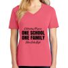 Cotton Women's V-neck Tee sing united test Thumbnail