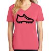 Cotton Women's V-neck Tee sing united test Thumbnail