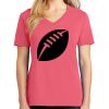 Cotton Women's V-neck Tee sing united test Thumbnail
