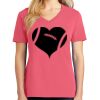 Cotton Women's V-neck Tee sing united test Thumbnail