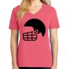 Cotton Women's V-neck Tee sing united test Thumbnail