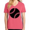 Cotton Women's V-neck Tee sing united test Thumbnail